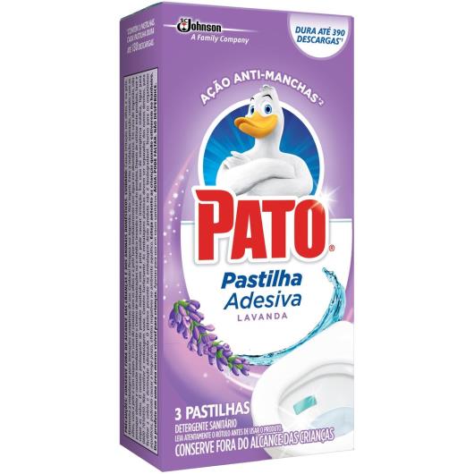 Desodorizador Sanitário Pato Pastilha Adesiva Lavanda 3 unidades - Imagem em destaque
