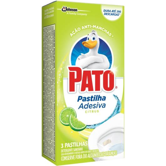 Desodorizador Sanitário Pato Pastilha Adesiva Citrus 3 unidades - Imagem em destaque