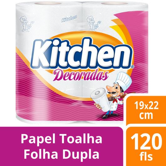 Papel toalha multiuso Kitchen decorado 2 unidades - Imagem em destaque