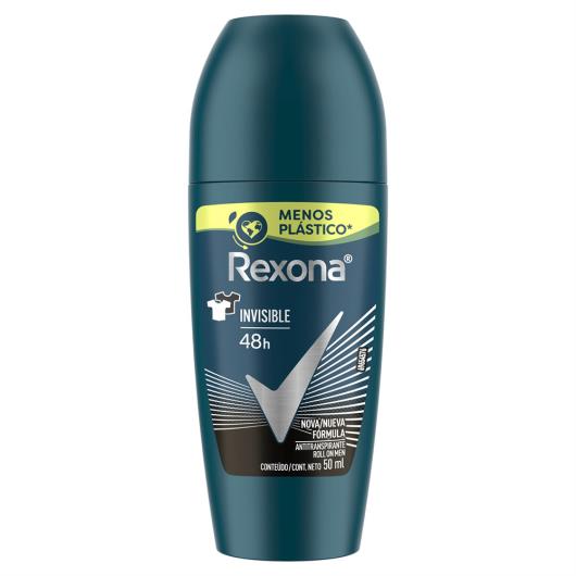 Antitranspirante Roll-On Invisible Rexona Men 50ml - Imagem em destaque