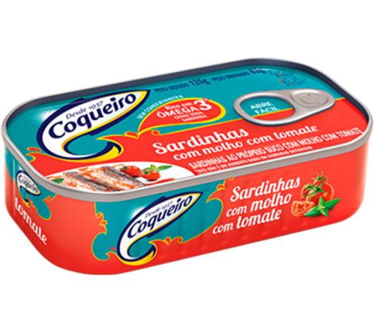 Sardinha Coqueiro ao molho de tomate tempero 125g - Imagem em destaque