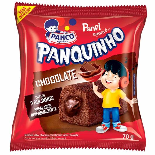 Mini bolo Panco Panquinho chocolate 70g - Imagem em destaque
