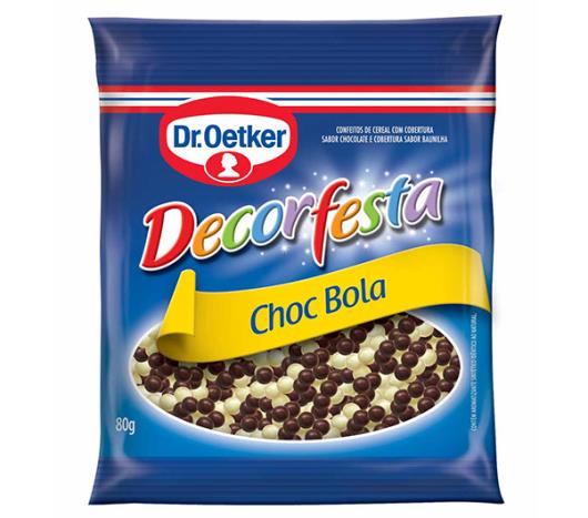 Confete Oetker decorfesta chocolate bola 80g - Imagem em destaque