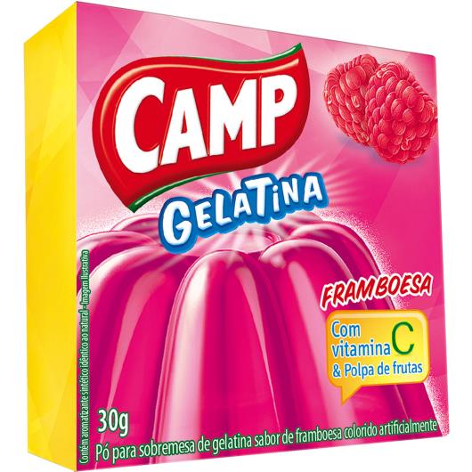 Gelatina em pó Camp framboesa 30g - Imagem em destaque