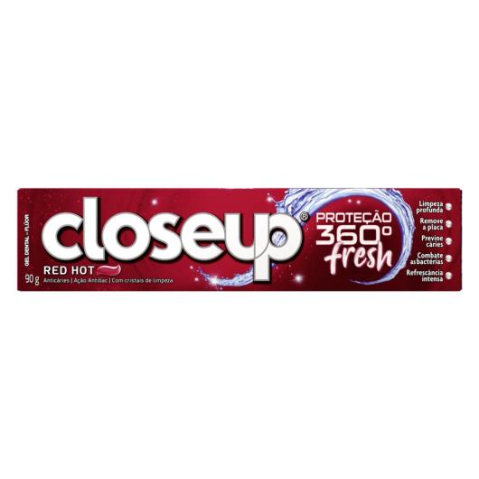 Creme Dental em Gel Closeup Proteção 360º Fresh Red Hot 90g - Imagem em destaque