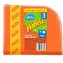 Flanela Alklin PP c/3 Embalagem Econômica