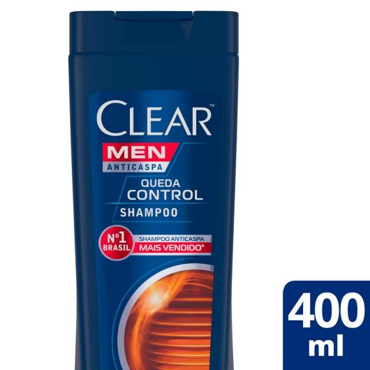 Shampoo Anticaspa Clear Men Queda Control 400ml - Imagem em destaque