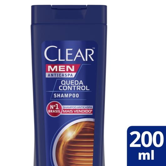 Shampoo Anticaspa Clear Men Queda Control 200 ml - Imagem em destaque