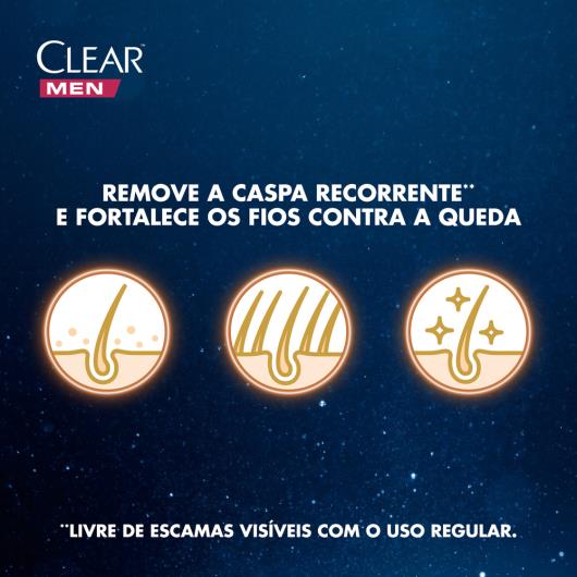 Shampoo Anticaspa Clear Men Queda Control 200 ml - Imagem em destaque