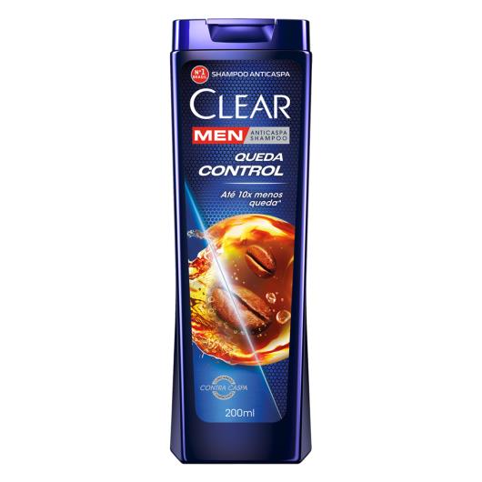 Shampoo Anticaspa Queda Control Clear Men Frasco 200ml - Imagem em destaque