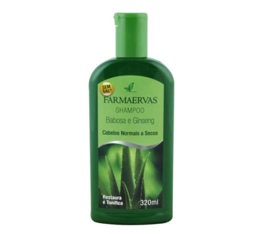 Shampoo Farmaervas de babosa e ginseng 320ml - Imagem em destaque