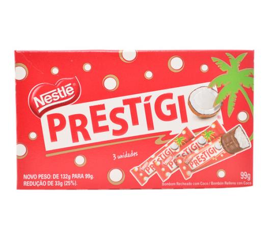 Chocolate Nestlé prestígio com 3 unidades 99g - Imagem em destaque