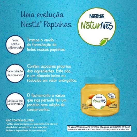 Papinha Nestlé Naturnes Frutas Tropicais 120g - Imagem em destaque