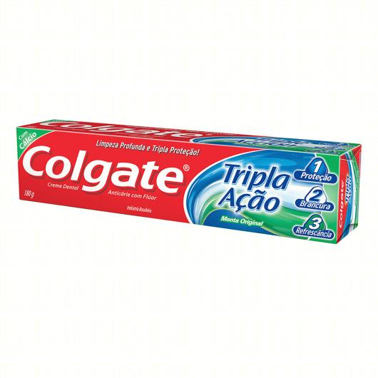 Creme Dental Menta Original Colgate Tripla Ação Caixa 180g - Imagem em destaque