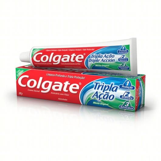 Creme Dental Menta Original Colgate Tripla Ação Caixa 180g - Imagem em destaque