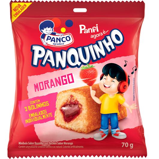 Mini bolo Panco Panquinho morango 70g - Imagem em destaque