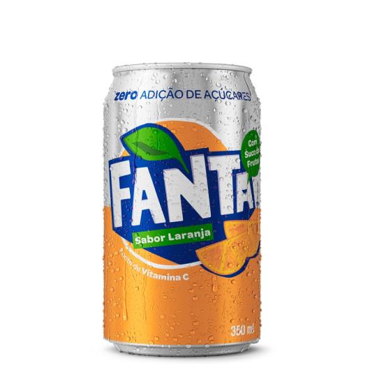 Refrigerante Fanta Sabor Laranja Zero LATA 350ML - Imagem em destaque