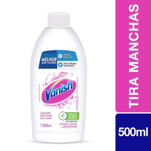 Tira Manchas em Gel Vanish Crystal White 500ml para roupas brancas - Imagem em destaque