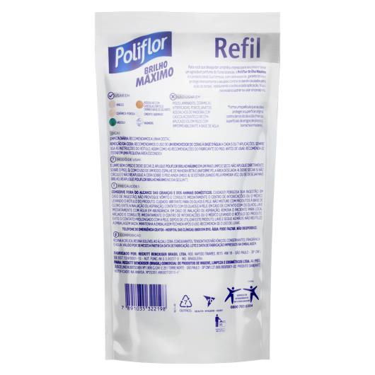 Cera Autobrilho Incolor Poliflor Brilho Máximo Refil Embalagem Econômica 500ml - Imagem em destaque