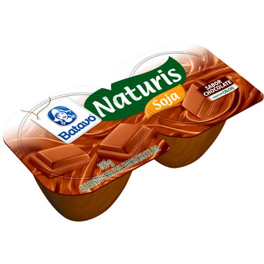 Sobremesa com Soja Chocolate Batavo Naturis Bandeja 180g 2 Unidades - Imagem em destaque