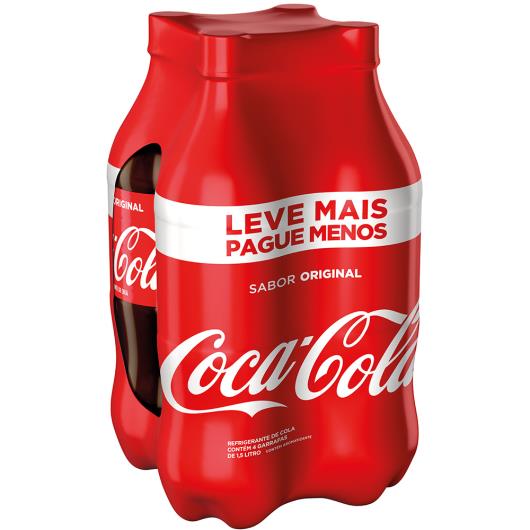 Refrigerante Coca-Cola pet 1,5L c/ 4 unidades - Imagem em destaque