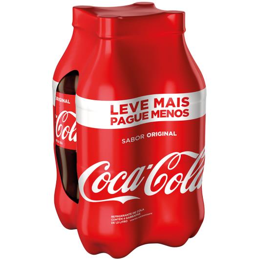 Refrigerante Coca-Cola ORIGINAL  pet 1,5L c/ 4 unidades - Imagem em destaque