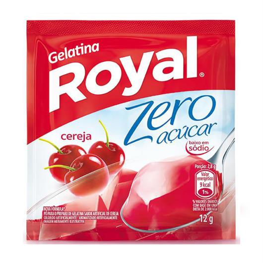 Gelatina em Pó Royal Zero Açúcar Cereja 12g - Imagem em destaque