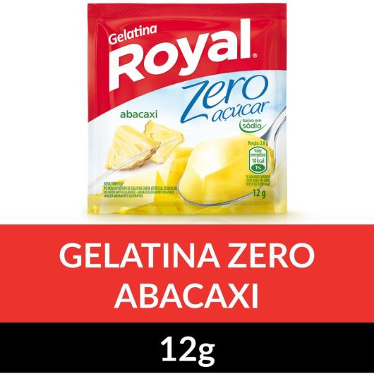 Gelatina em pó ROYAL Zero Abacaxi 12g - Imagem em destaque