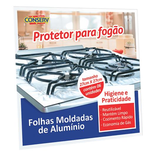 Conserv Fogão 27cm x 27cm Com 6 Unidades - Imagem em destaque