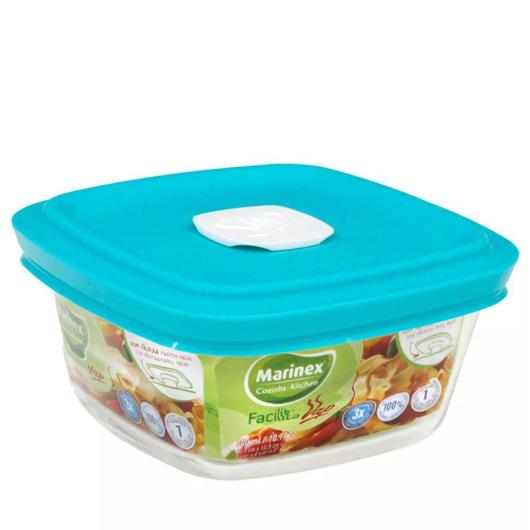 Tigela facilita vap colorida com tampa Duralex 500ml - Imagem em destaque