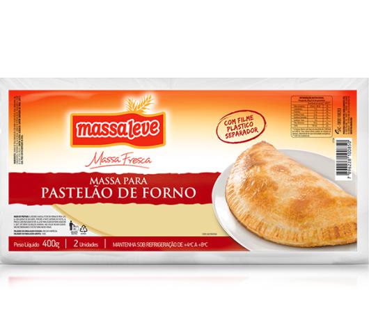 Massa Massa Leve de pastel pastelão 2 unidades 400g - Imagem em destaque