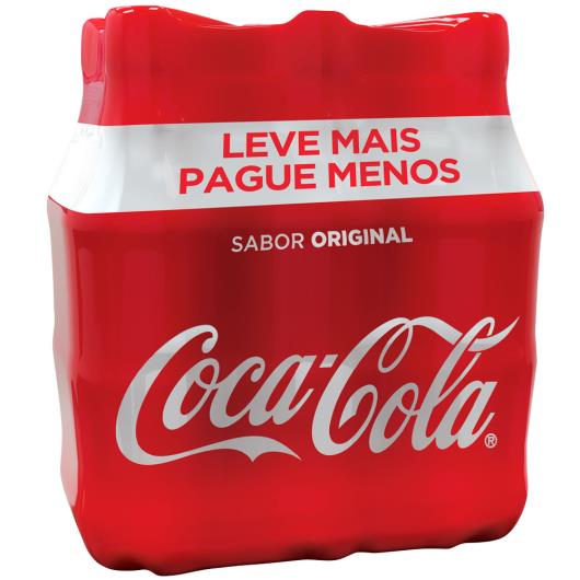 Refrigerante Coca Cola TRADICIONAL pet 600ml  Leve + Pague - com 6 unidades - Imagem em destaque