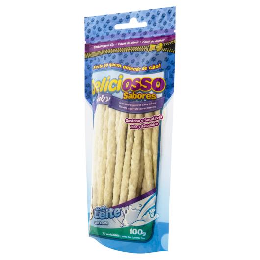 Palito Mastigável Fino para Cães Leite Deliciosso Baby 100g 23 Unidades - Imagem em destaque