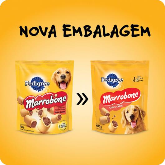 Petisco para Cães Adultos Recheio Carne Pedigree Marrobone Pouch 200g - Imagem em destaque