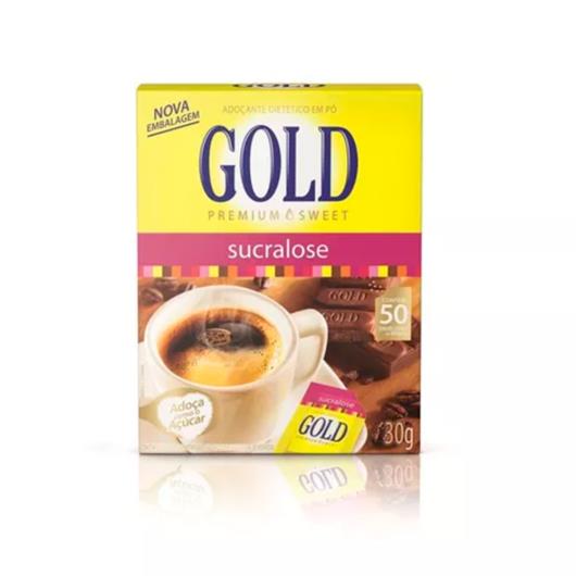 Adoçante Gold Premium Sweet em Pó Sucralose c/ 50 Env 30g - Imagem em destaque