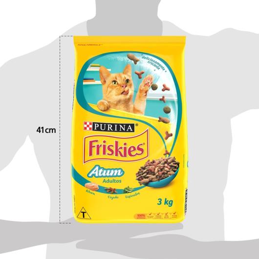 NESTLÉ® PURINA® FRISKIES® Ração Seca para Gatos Adultos Atum 3kg - Imagem em destaque