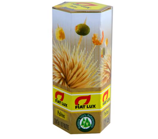 Palito Fiat  lux madeira com 100 unidades - Imagem em destaque