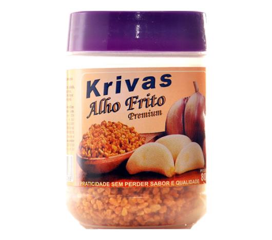 Alho Krivas Frito Premium Pote 80g - Imagem em destaque