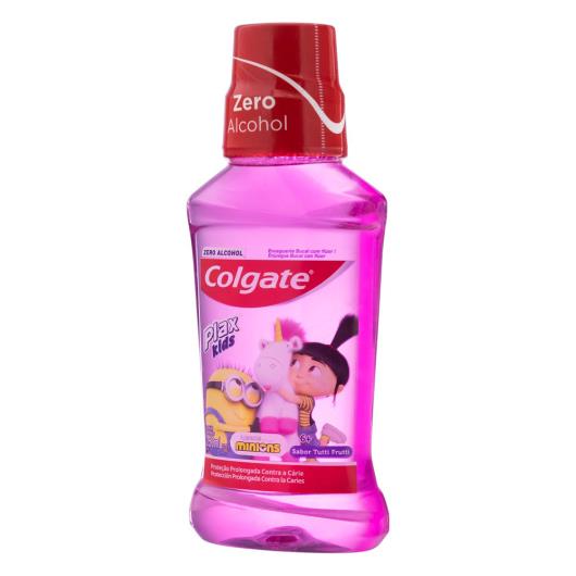 Enxaguante Bucal Zero Álcool Tutti Frutti Minions Colgate Plax Kids Frasco 250ml - Imagem em destaque