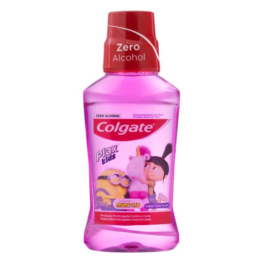 Enxaguante Bucal Zero Álcool Tutti Frutti Minions Colgate Plax Kids Frasco 250ml - Imagem em destaque