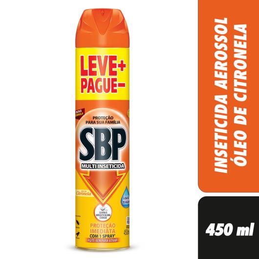 SBP Multi Inseticida Aerossol Óleo de Citronela 450ml Leve+ Pague- - Imagem em destaque