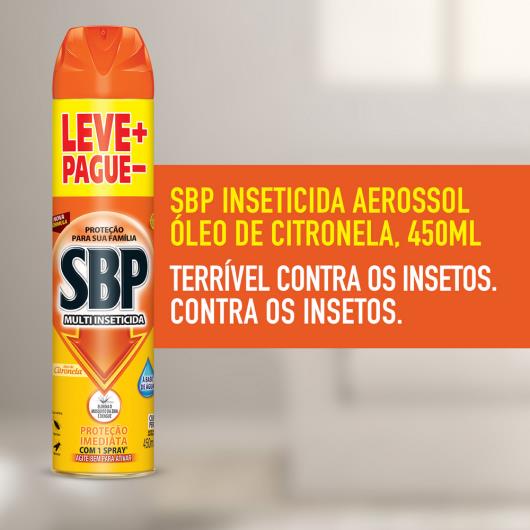 SBP Multi Inseticida Aerossol Óleo de Citronela 450ml Leve+ Pague- - Imagem em destaque
