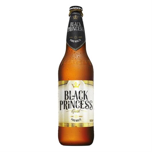 Cerveja American Lager Puro Malte Gold Black Princess Garrafa 600ml - Imagem em destaque