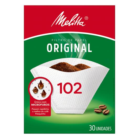 Coador de papel Melitta médio 102 com 30 unidades  - Imagem em destaque