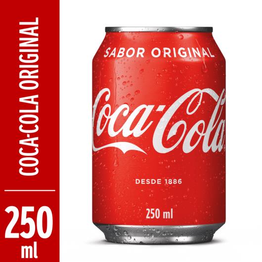 Refrigerante Coca Cola mini lata 250ml - Imagem em destaque