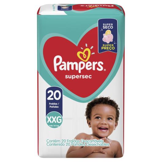 Fralda descartável Pampers supersec XXG 20 unidades - Imagem em destaque