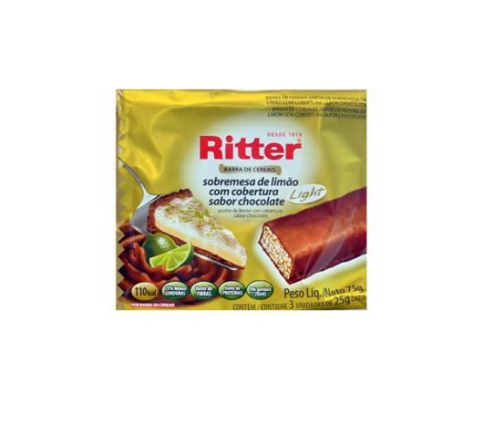 Barra de cereis Ritter sabor limão com chocolate 75g - Imagem em destaque