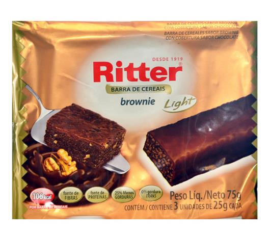 Barra de cereais Ritter sabor brownie light 75g - Imagem em destaque