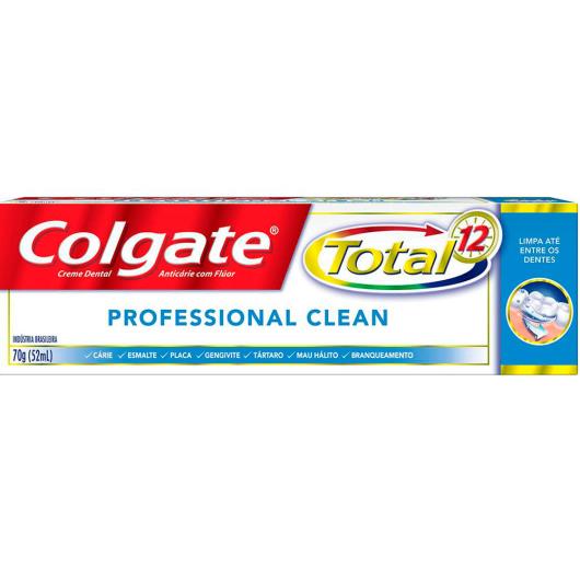 Creme Dental Colgate Total 12 Professional Clean 70g - Imagem em destaque