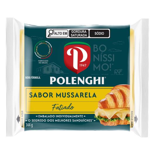 Queijo Processado Polenghi Mussarela Fatiado 144g - Imagem em destaque